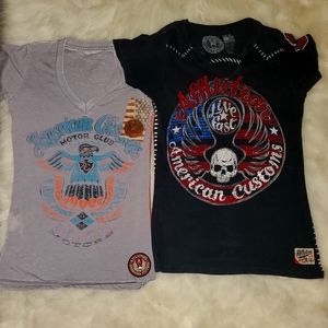 Bundle of two Affliction tops